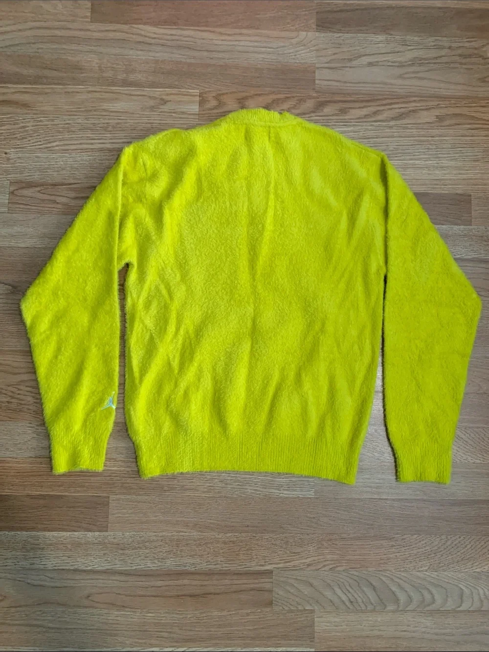 Jordan Bright Yellow Crewneck Sweater with White Logo